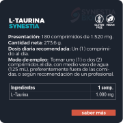 L-Taurina Synestia (180 comprimidos)