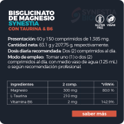 Bisglicinato de Magnesio Synestia con Taurina & B6