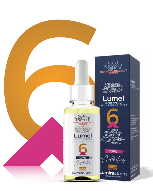 Lumel® Sérum Noche 30ML: Antienvejecimiento y renovación avanzada para una piel radiantemente saludable