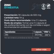 ZINC SYNESTIA (90 cáps)
